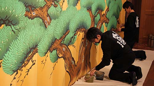 三越新春祭 松羽目製作・実演イベントのご報告 | 歌舞伎座舞台